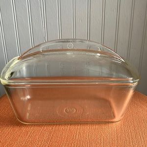 Vintage Art Deco Style Westinghouse Refrigerator Clear Glass Covered Dish